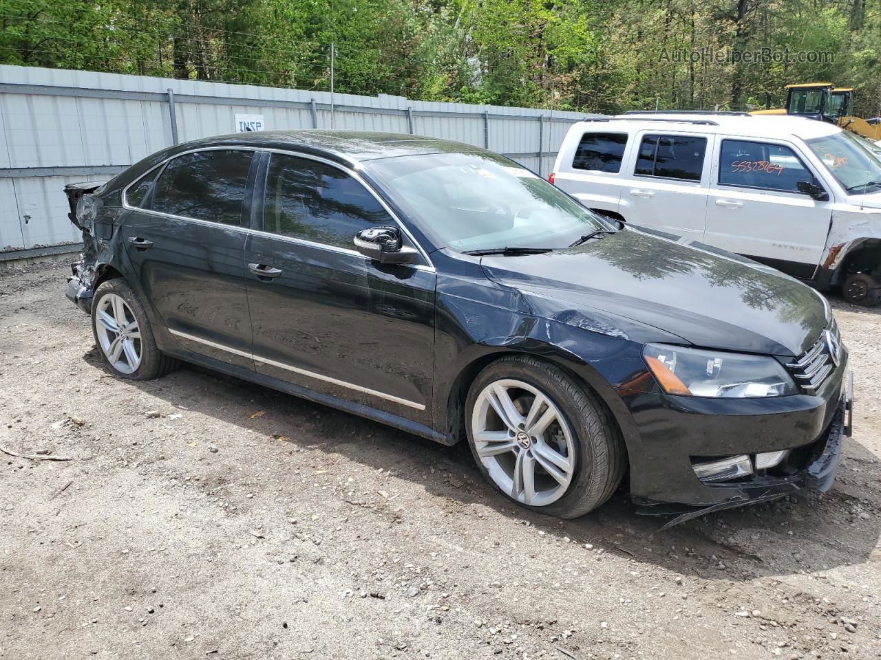 2014 Volkswagen Passat Se Black vin: 1VWBN7A30EC061542