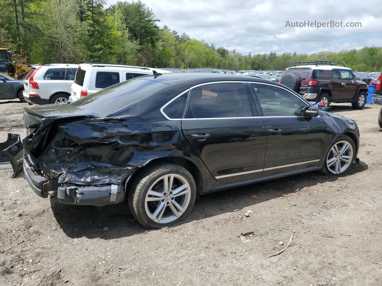 2014 Volkswagen Passat Se Black vin: 1VWBN7A30EC061542