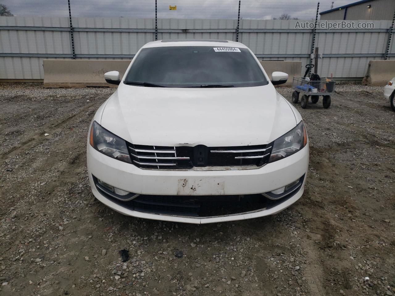 2014 Volkswagen Passat Se White vin: 1VWBN7A30EC079653