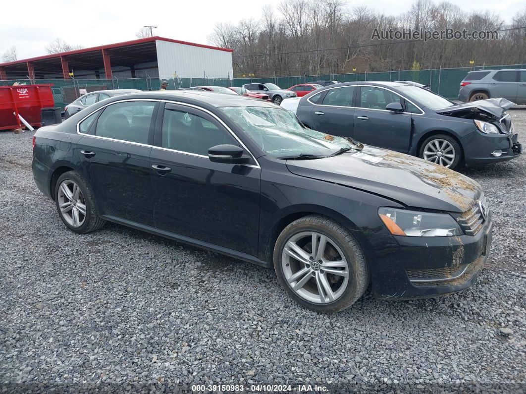 2014 Volkswagen Passat 2.0l Tdi Se Black vin: 1VWBN7A30EC086831