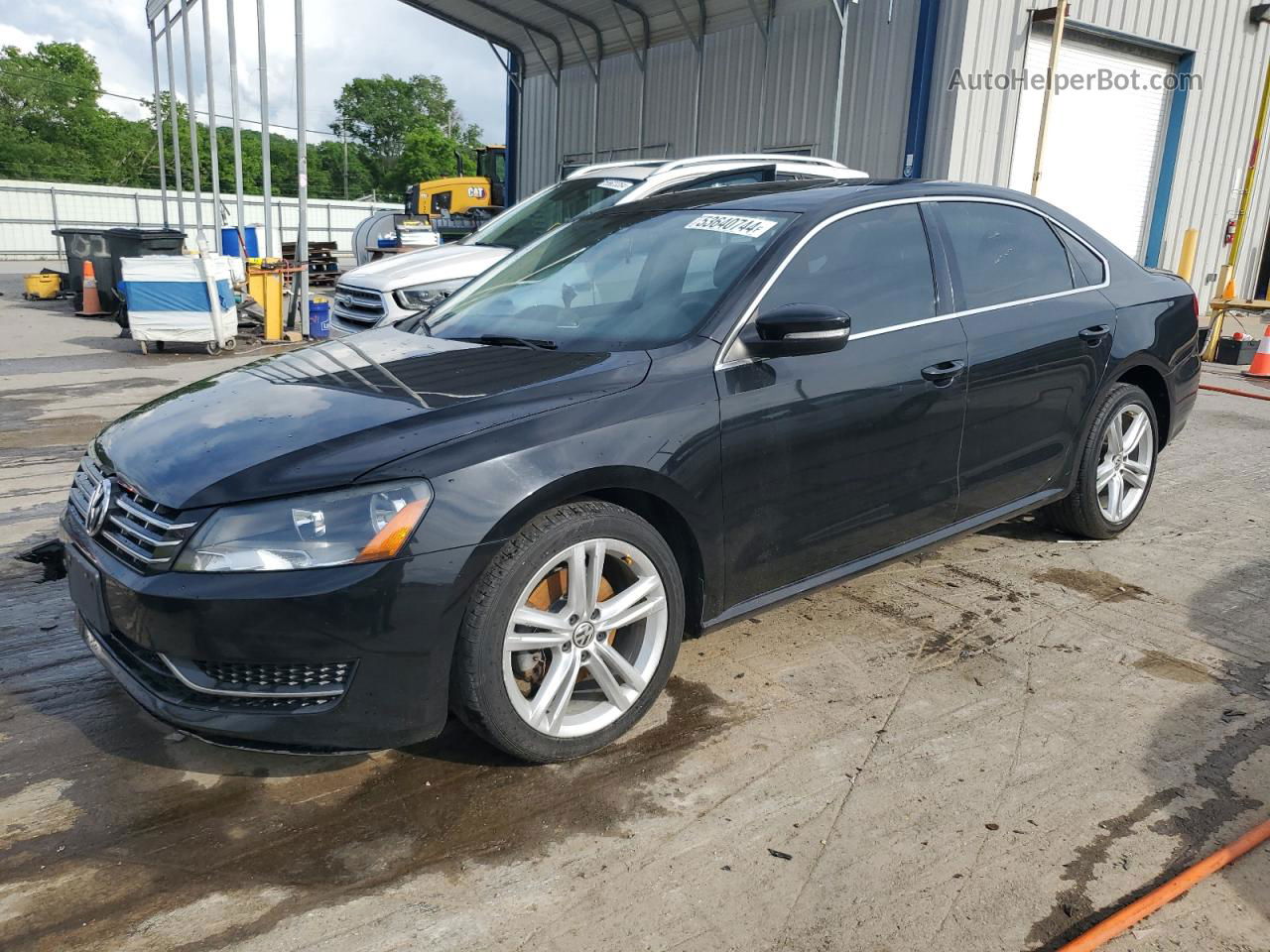 2014 Volkswagen Passat Se Черный vin: 1VWBN7A30EC118824