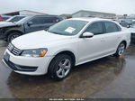 2012 Volkswagen Passat 2.0l Tdi Se White vin: 1VWBN7A31CC042415