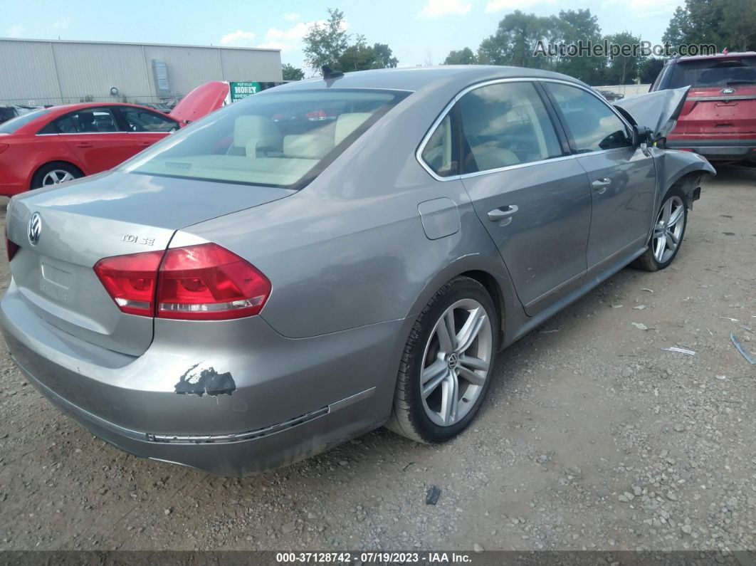 2012 Volkswagen Passat Tdi Se W/sunroof & Nav Tan vin: 1VWBN7A31CC102015