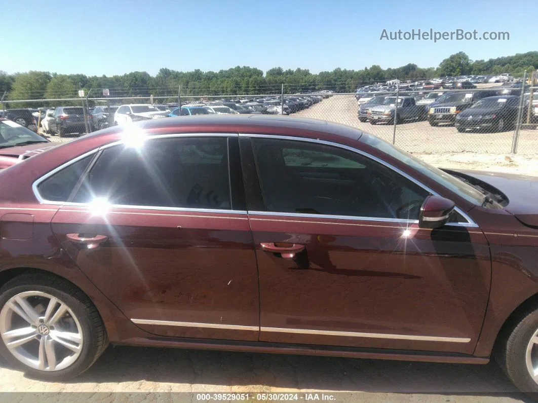 2013 Volkswagen Passat 2.0l Tdi Se Бордовый vin: 1VWBN7A31DC001235