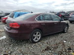 2013 Volkswagen Passat Se Burgundy vin: 1VWBN7A31DC078350