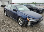 2013 Volkswagen Passat Se Синий vin: 1VWBN7A31DC129040