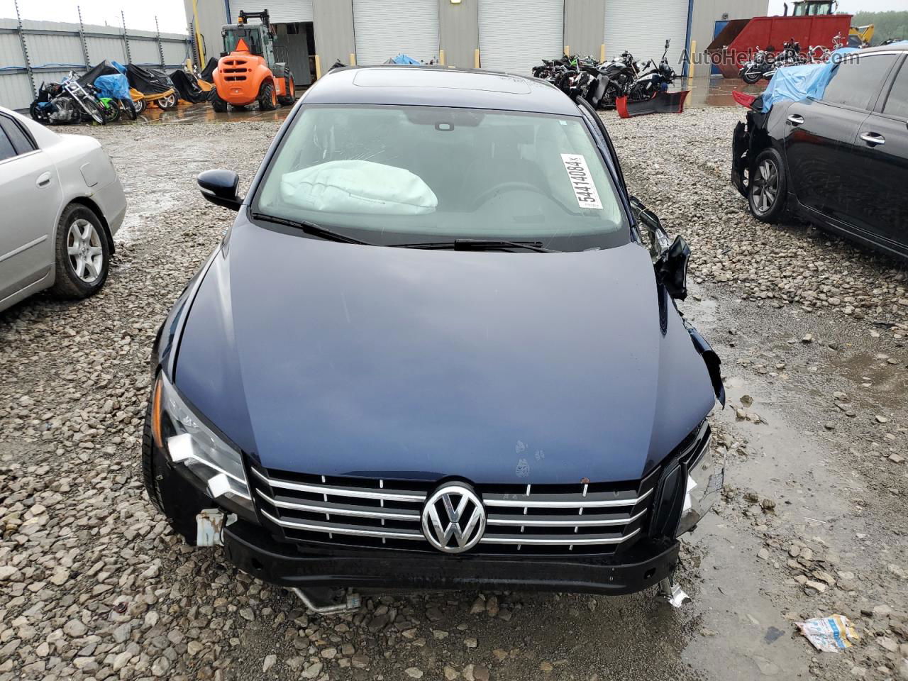 2013 Volkswagen Passat Se Blue vin: 1VWBN7A31DC129040