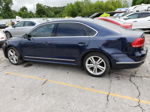 2014 Volkswagen Passat Se Синий vin: 1VWBN7A31EC053062