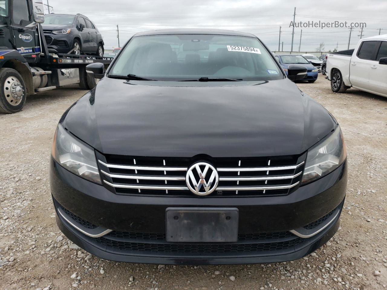 2014 Volkswagen Passat Se Black vin: 1VWBN7A31EC077362