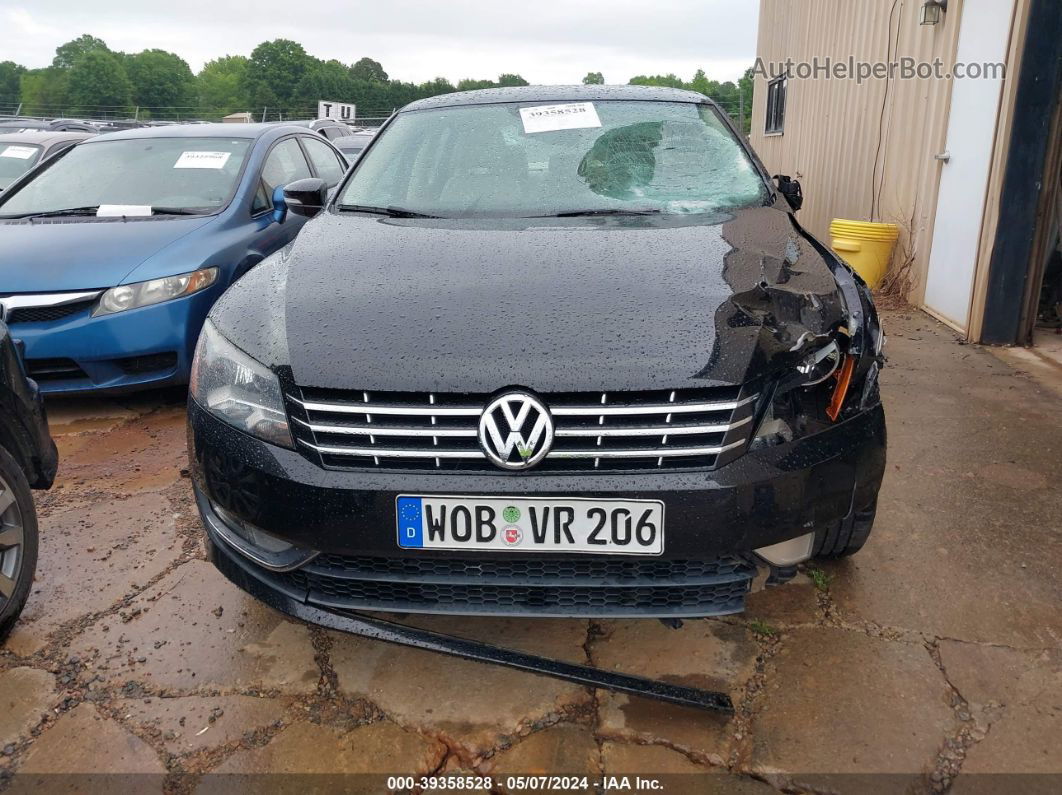 2014 Volkswagen Passat 2.0l Tdi Se Black vin: 1VWBN7A31EC097207