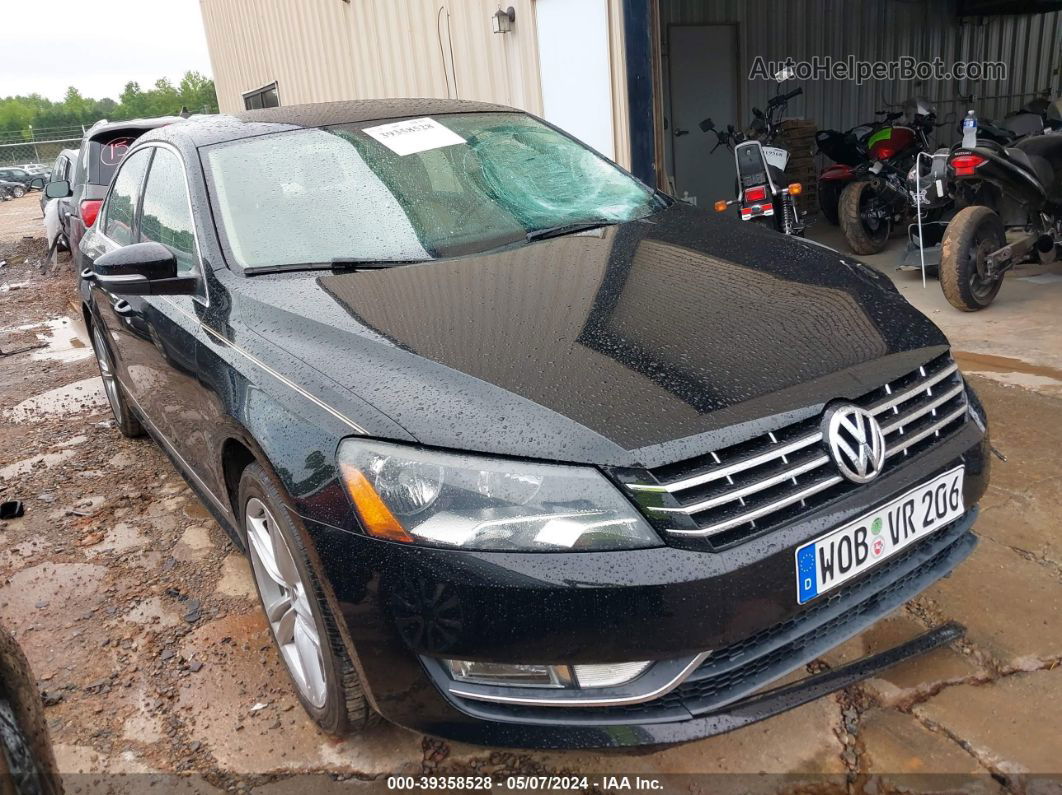 2014 Volkswagen Passat 2.0l Tdi Se Black vin: 1VWBN7A31EC097207