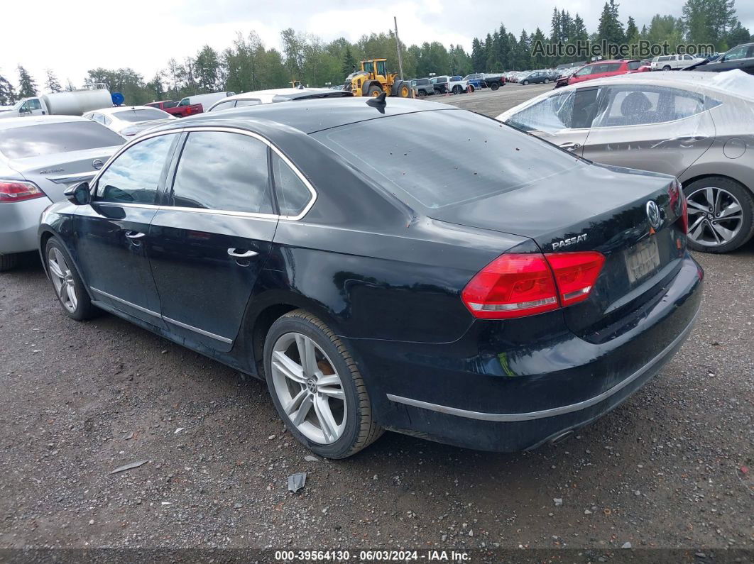 2012 Volkswagen Passat 2.0l Tdi Se Black vin: 1VWBN7A32CC015448