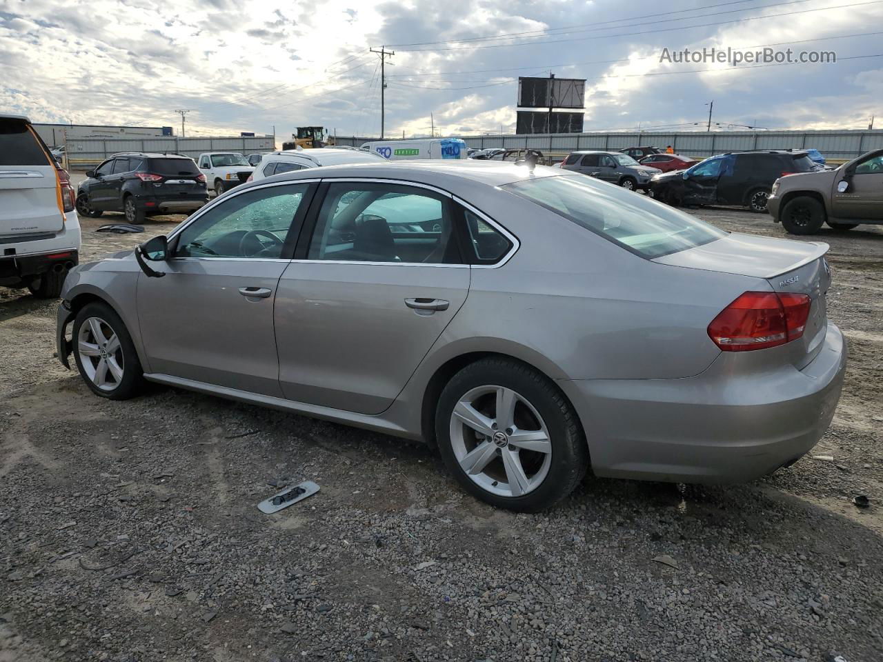 2012 Volkswagen Passat Se Серебряный vin: 1VWBN7A32CC094796