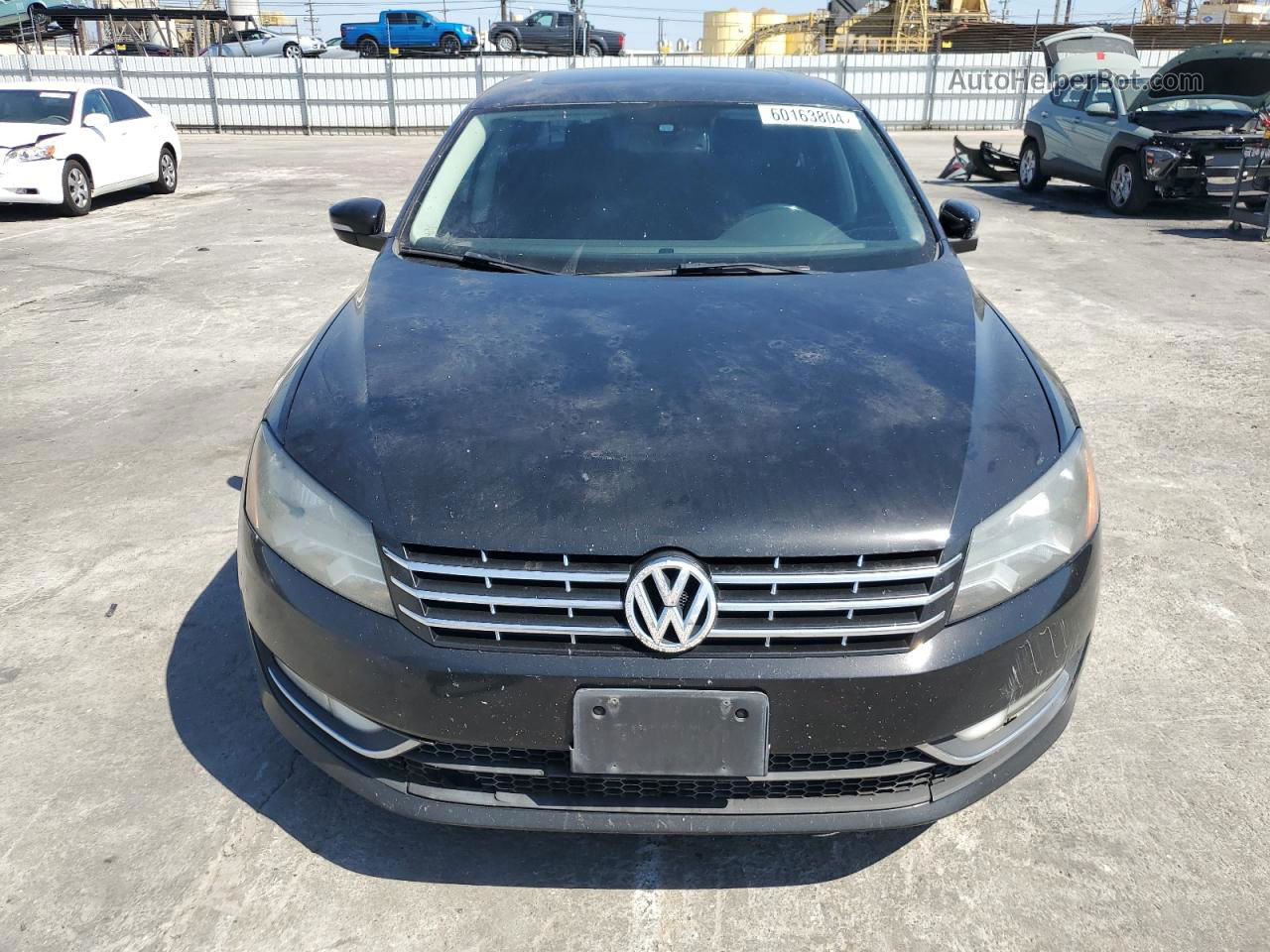 2013 Volkswagen Passat Se Black vin: 1VWBN7A32DC114403