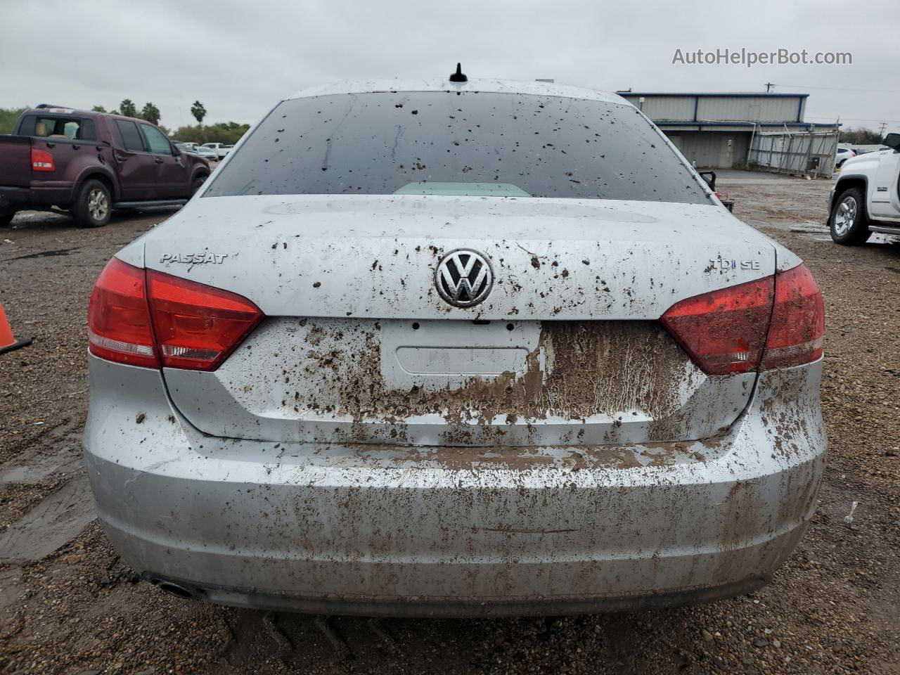 2014 Volkswagen Passat Se Silver vin: 1VWBN7A32EC101152