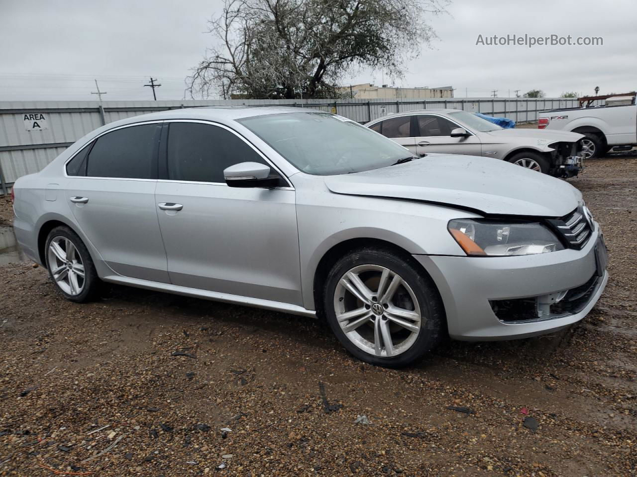 2014 Volkswagen Passat Se Silver vin: 1VWBN7A32EC101152