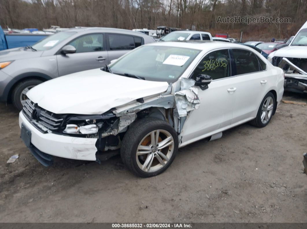 2014 Volkswagen Passat 2.0l Tdi Se Белый vin: 1VWBN7A32EC104424