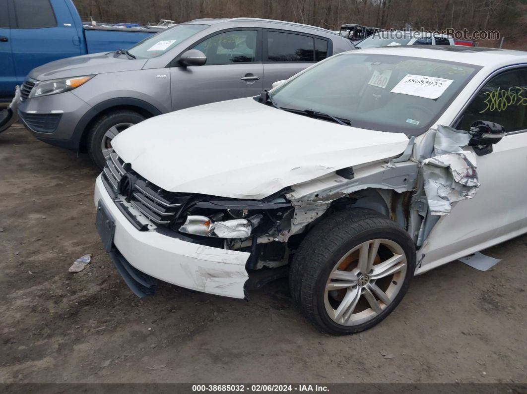 2014 Volkswagen Passat 2.0l Tdi Se White vin: 1VWBN7A32EC104424