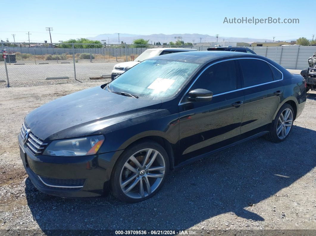 2013 Volkswagen Passat 2.0l Tdi Se Black vin: 1VWBN7A33DC000622