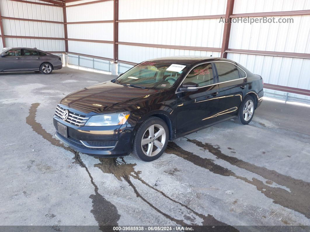 2013 Volkswagen Passat 2.0l Tdi Se Black vin: 1VWBN7A33DC132599