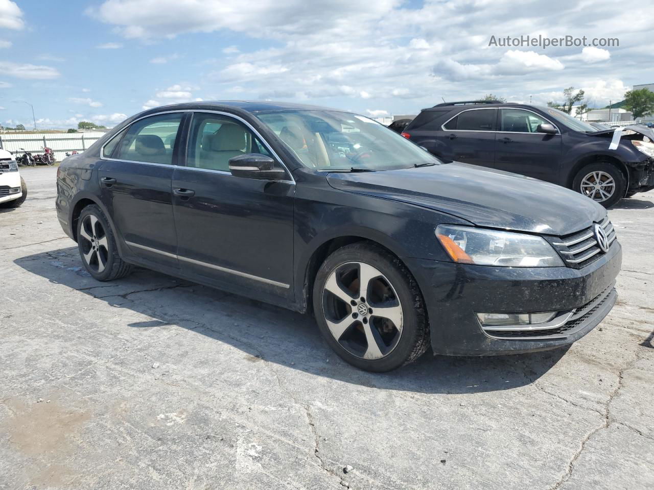 2014 Volkswagen Passat Se Black vin: 1VWBN7A33EC006258