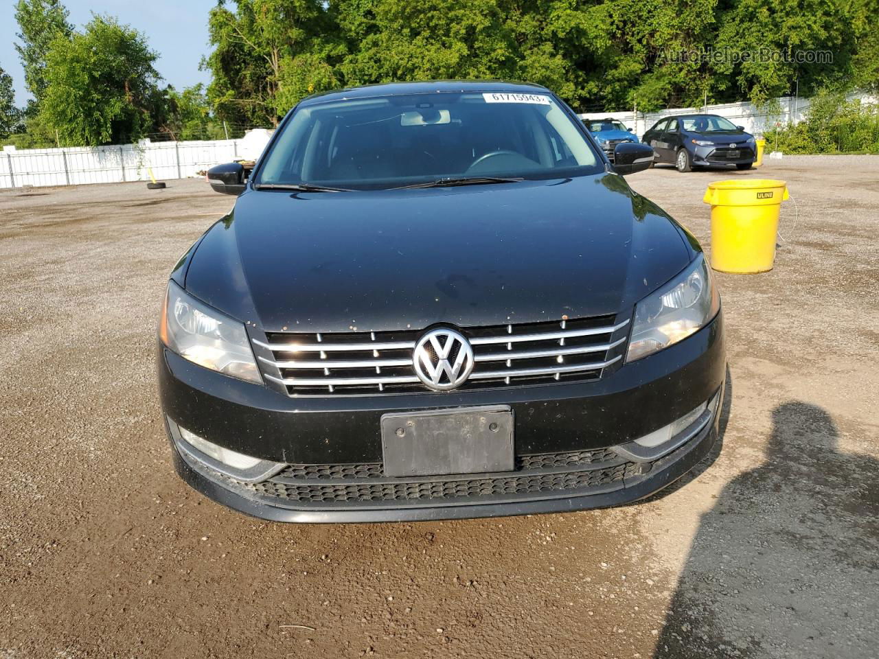 2014 Volkswagen Passat Se Черный vin: 1VWBN7A33EC018801