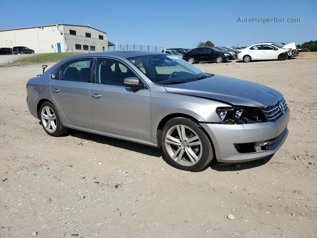 2014 Volkswagen Passat Se Silver vin: 1VWBN7A33EC095250