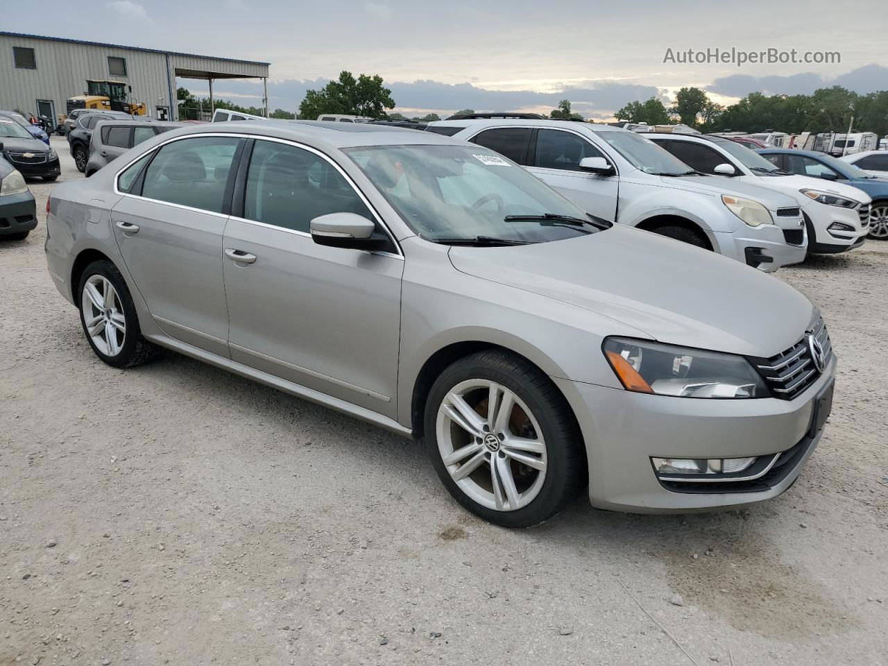 2013 Volkswagen Passat Se Silver vin: 1VWBN7A34DC001133