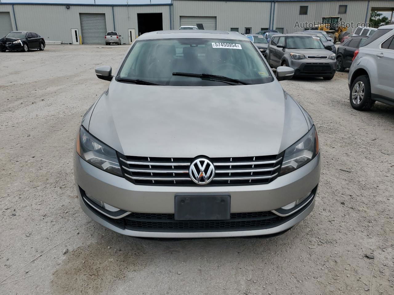 2013 Volkswagen Passat Se Silver vin: 1VWBN7A34DC001133