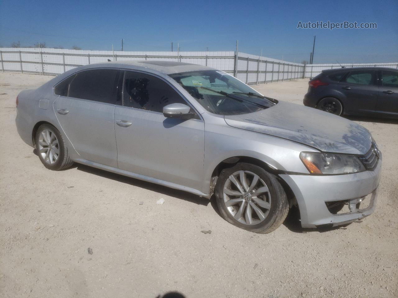 2013 Volkswagen Passat Se Silver vin: 1VWBN7A34DC084384