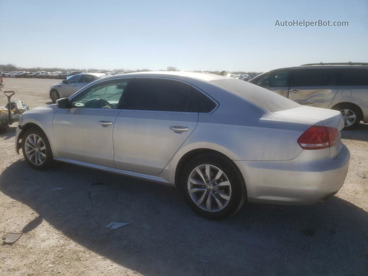 2013 Volkswagen Passat Se Silver vin: 1VWBN7A34DC084384