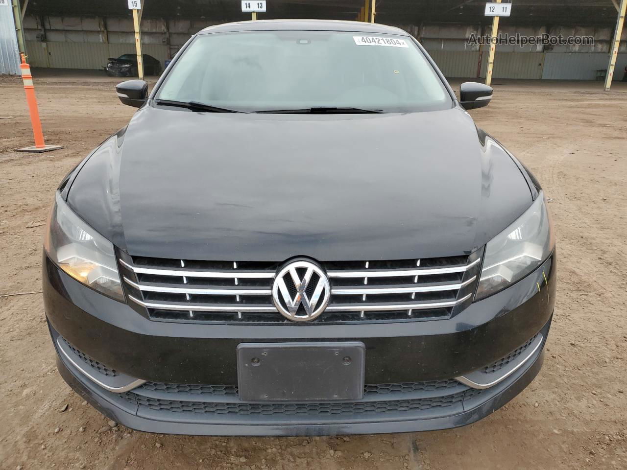 2013 Volkswagen Passat Se Black vin: 1VWBN7A34DC085339