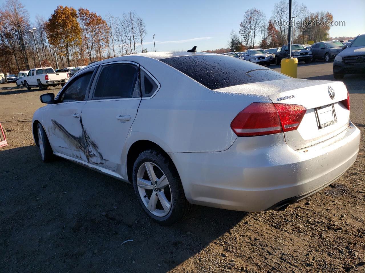 2013 Volkswagen Passat Se Silver vin: 1VWBN7A34DC102740