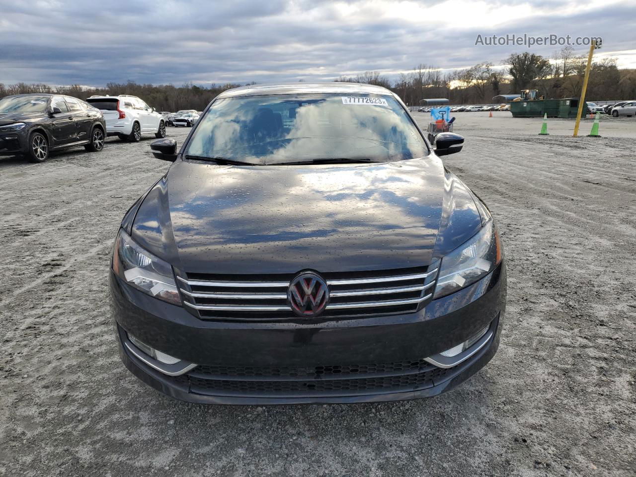 2014 Volkswagen Passat Se Black vin: 1VWBN7A34EC062869