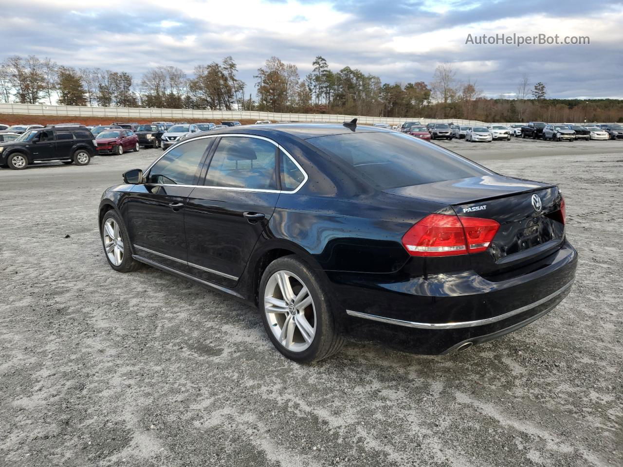 2014 Volkswagen Passat Se Black vin: 1VWBN7A34EC062869