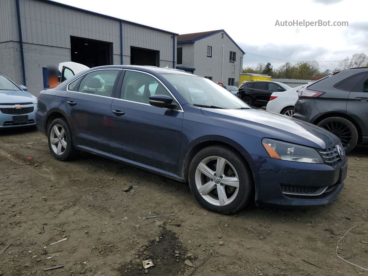 2013 Volkswagen Passat Se Black vin: 1VWBN7A35DC110328