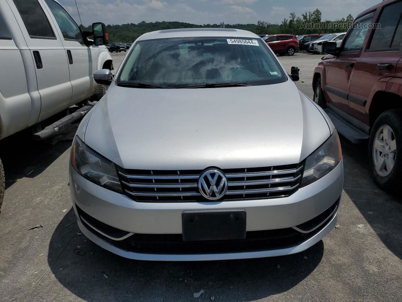 2014 Volkswagen Passat Se Silver vin: 1VWBN7A35EC070060