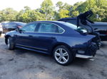 2014 Volkswagen Passat Se Синий vin: 1VWBN7A35EC079311