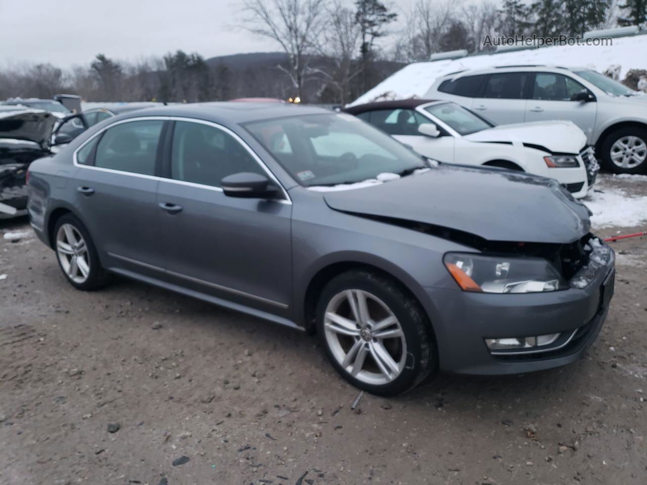 2013 Volkswagen Passat Se Серый vin: 1VWBN7A36DC045246