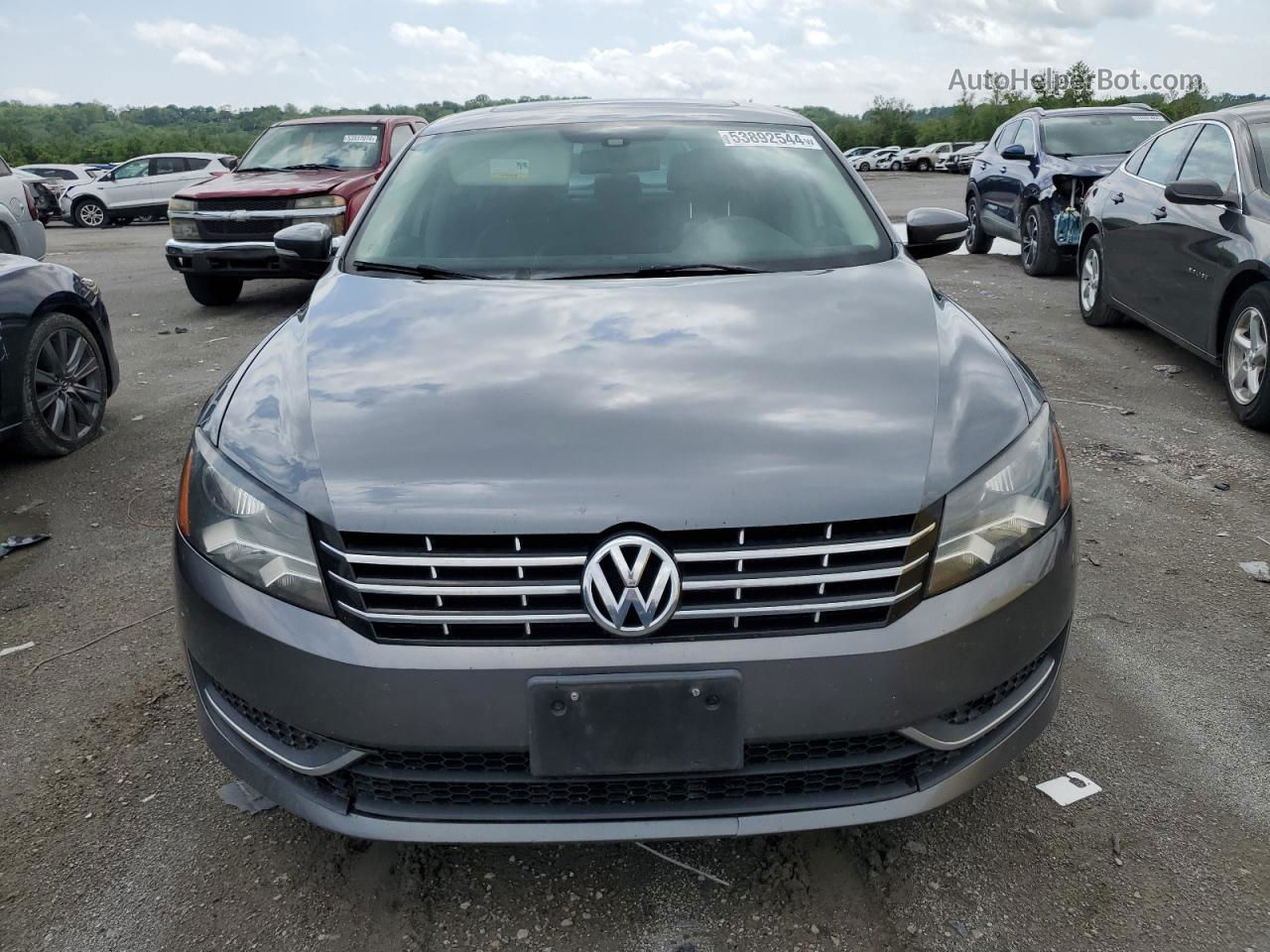 2013 Volkswagen Passat Se Серый vin: 1VWBN7A36DC057848