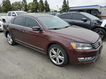 2013 Volkswagen Passat Se Maroon vin: 1VWBN7A36DC063567