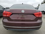 2013 Volkswagen Passat Se Maroon vin: 1VWBN7A36DC063567