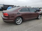 2013 Volkswagen Passat Se Maroon vin: 1VWBN7A36DC063567