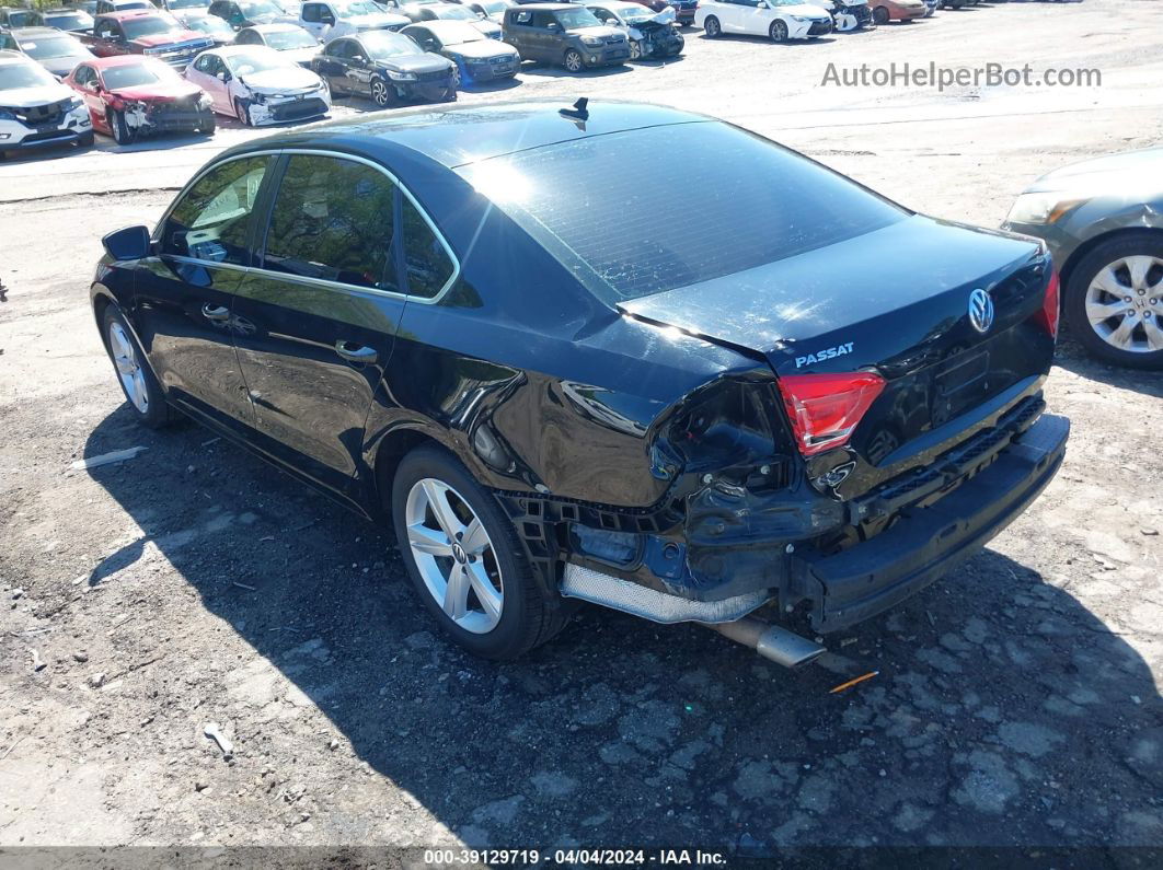 2013 Volkswagen Passat 2.0l Tdi Se Black vin: 1VWBN7A36DC097556