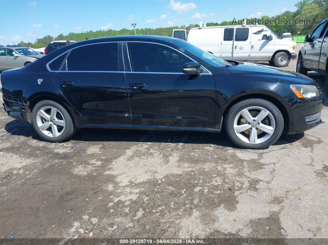 2013 Volkswagen Passat 2.0l Tdi Se Black vin: 1VWBN7A36DC097556