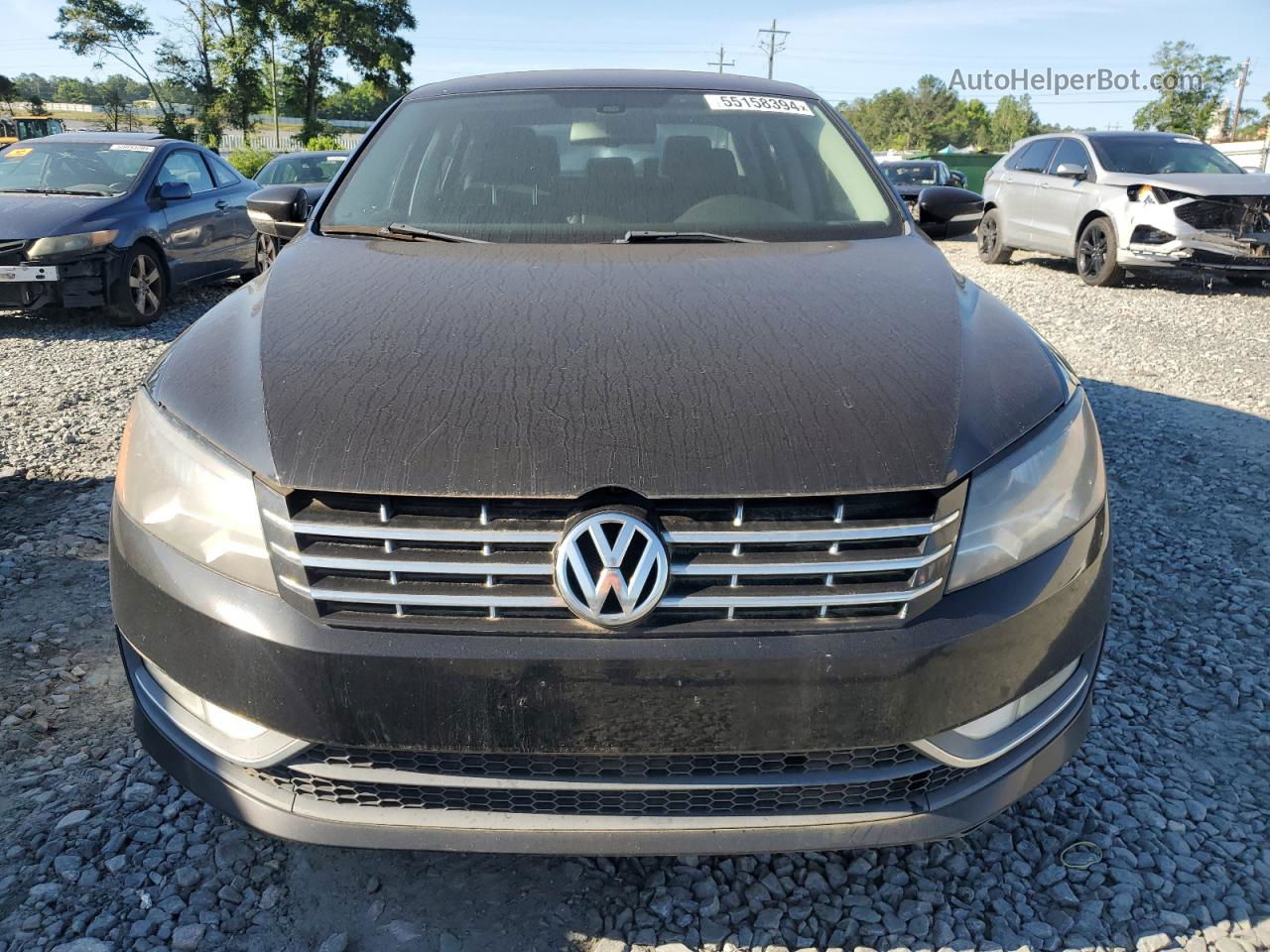 2014 Volkswagen Passat Se Черный vin: 1VWBN7A36EC043823