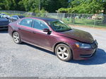 2013 Volkswagen Passat 2.0l Tdi Se Purple vin: 1VWBN7A37DC033946