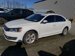 2013 Volkswagen Passat Se White vin: 1VWBN7A37DC036572