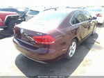 2013 Volkswagen Passat Tdi Se W/sunroof Maroon vin: 1VWBN7A37DC037091