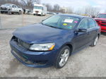 2013 Volkswagen Passat 2.0l Tdi Se Blue vin: 1VWBN7A37DC060032